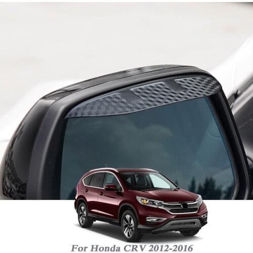 2pcs Car Rearview Mirror Rain Eyebrow Auto Shield Snow Guard Sun Side Visor Shade Protector For Honda CRV 2012-2016 Accessories