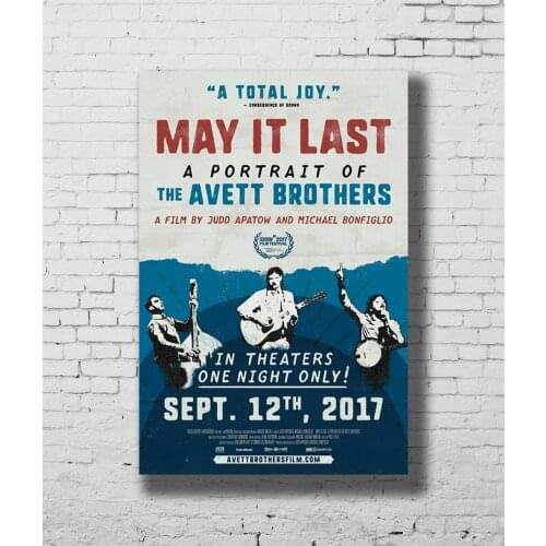 A203 May It Last A Portrait of the Avett Brothers Movie Wall Sticker Silk Poster Art Light Canvas Home Decoration