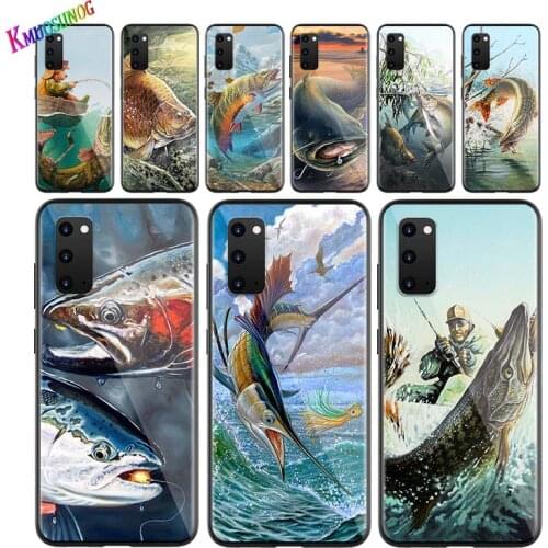 Trout Panel Fish Fishing for Samsung Note 20 S20 FE Lite Ultra Plus A91 A71 A51 A41 A31 A21 A21S A11 A12 A42 A01 Phone Case