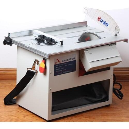 Electric small household multifunctional dust-free sliding table saw solid wood parquet 45 degree cutting