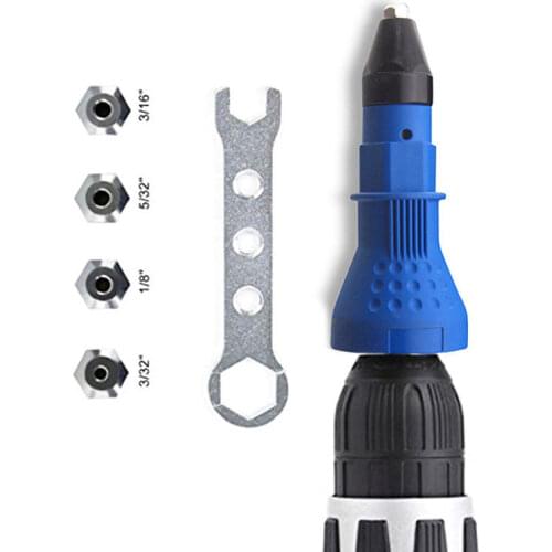Electric Rivet Nut Gun Riveting Tool Cordless Riveting Drill Adaptor Insert Nut Tool Riveting Drill Adapter