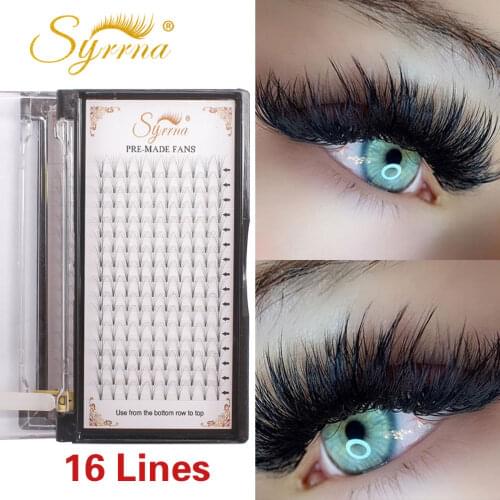 Premade Volume Fans Eyelash Extension Faux Mink Eyelashes 3D/6D Russian Volume Lashes Fan Short Stem Maquillaje Supplies Makeup