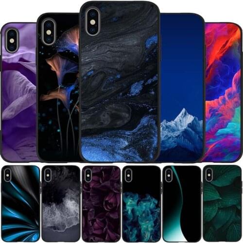 Hd black Silicone Phone Case For iPhone 12 XR XS Max 5 5S SE 2020 6 6S 7 8 PLUS X 11Pro Max 11 Cover