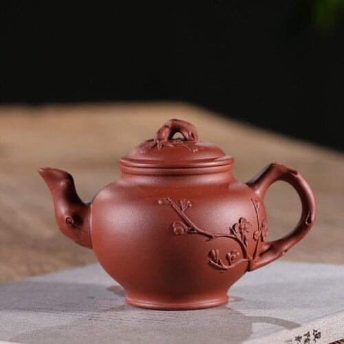 Yixing pure manual masters are recommended harbinger teapot special Huang Longshan undressed ore qing cement flower pot