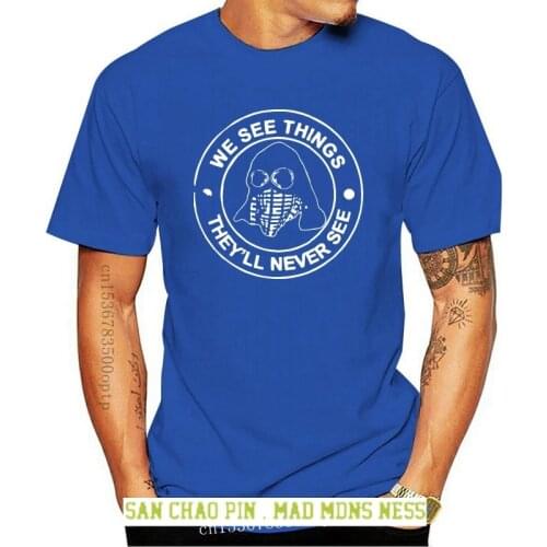 2020 Hot Sale Fashion T-shirt We See Things Hooligans mens Tee Shirt