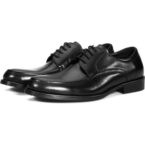 Large Size EUR48 Black Wedding Shoes Mens Dress Shoes Genuine Leather Business Shoes Male Social Shoes