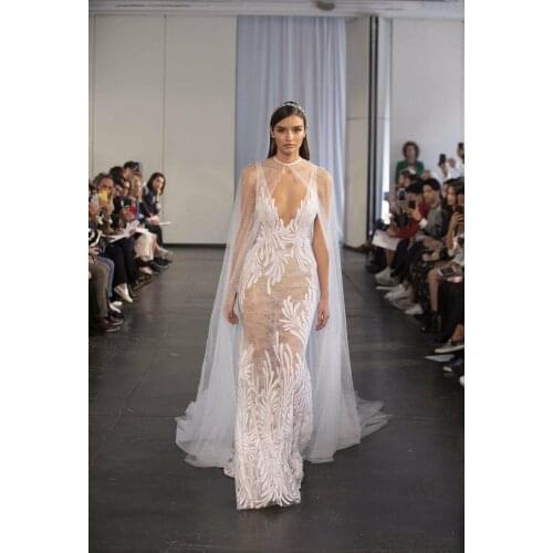 Babatique 2020 New Fashion Sexy Women Designer Mesh White Dress Ladies Hollow Out Elegant Dress Vestidos