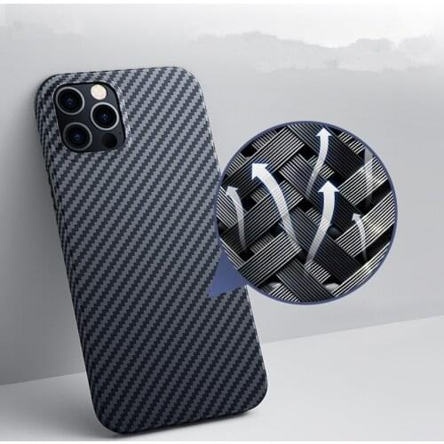 Suitable for Apple 12 carbon fiber protective shell for iPhone12Pro Max aramid fiber ultra-thin mobile phone case