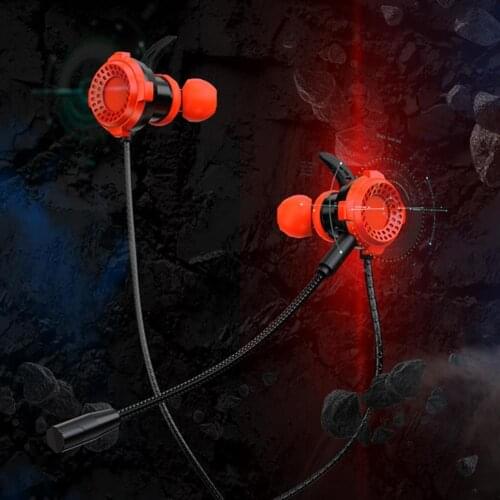 With Built-in Microphone 3.5mm In-Ear Wired Call Earphone Gaming Compu Headsets HiFi Headphones With Stereo Sound Mic For Phone