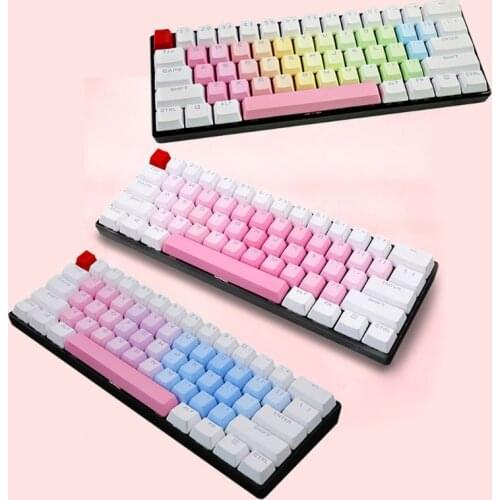 RGB PBT 35 Keys OEM Double Shot Backlit Keycaps for Cherry Mechanical Keyboard