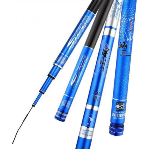 SYNTHA 5.4m Blue Prince 6H 19 Hard, Red Infanta 4.5H 28 Hardness Telescopic Fishing Rod Fast Action Superlight Superhard