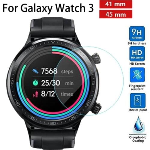 Watch Screen Protector for Samsung Galaxy Watch 3 41mm 45mm Watches Protector for Samsung Watch 3 Watch 41 Band Case Accessories
