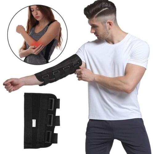 1pc Elbow Fixation Adjustable Arm Splint Band Strap Elbow Sports Adult Joint Belt Recovery Protector Kids Support Pads Equi G3E8