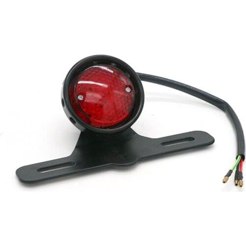 12V LED Moto Rear Lights Motorcycle Tail Brake Stop Light Cafe Racer Running Lights for Chopper Bobber Motorbike Accessories