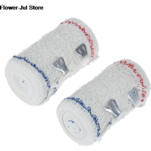 2 Roll 7.5cm*4.5m Elastic Crepe Bandage Wound Dressing Outdoor Sports Sprain