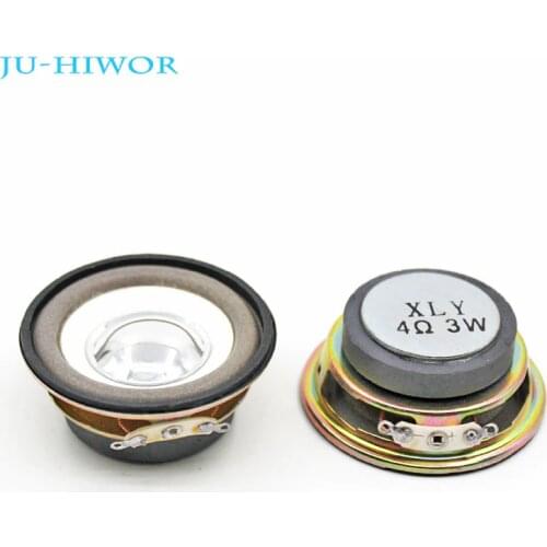 2pcs 4R 3W Loudspeaker 50MM Mini Coke Cans Speaker 36MM External Magnetic Bright Hat White Foam Edge
