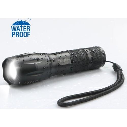 3000 Lumens Powerful led Flashlight 3Modes T6 LED Flashlight Zoomable Zoom Waterproof Lamp Flashlight Camping tactical Torch