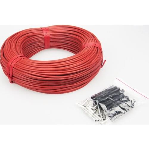 50m New Infrared Underfloor Heating Cable System Of 220v 230v 3mm 12K 33 Ohm Carbon Fiber Floor Roof Electric Wire Hotline