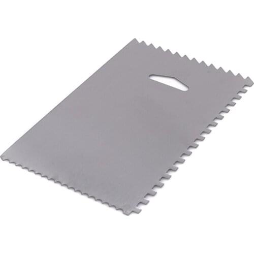 Aluminum Cake Cream Scraper Baking Tool Cake Decorating Tool Serrated Edge Sugarcraft Pastry Tools