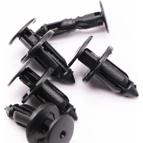 20Pcs Auto Fasteners Fender Clips Bumper Rivets Black Plastic Car Door Trim Retainer For Toyota Corolla Rav4 Avensis Auris