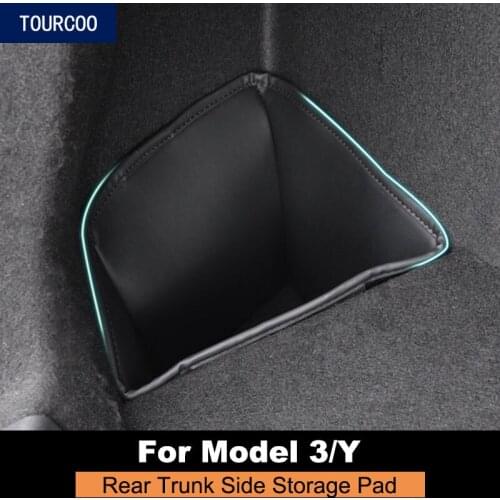Rear Trunk Side Storage Pad for Tesla Model 3 Y Car Styling Modification Accessories
