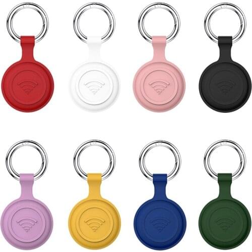 FQYL for AirTag Case Protective Anti-Fall TPU Case Shell Location Protector for AirTags Bluetooth Tracker Accessories