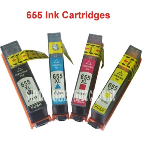 Printer Ink for HP with integrated circuit for 655 HP, ink cartridge for HP deskjet 3525 4615 4625 HP655 for CZ109AE CZ110AE