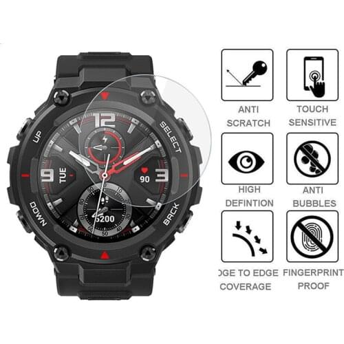 For XIAOMI Huami Amazfit T-Rex T Rex Tempered Glass full Screen Protector Protective Film Guard Anti Explosion Anti-shatter