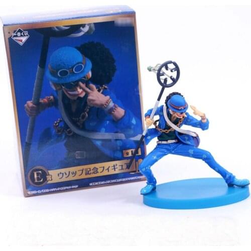 One Piece Blue Figure 20th Anniversary Usopp Action Figure Brinquedos Meninos Japanese Anime Figures Anime One Piece Pvc Figures