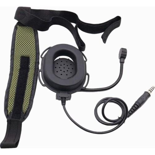 Hot Z Heavy Miltary Heavy Duty Bowman Elite II Hd03 Headset With Waterproof Ptt Right/Left Ear For Kenwood Baofeng UV-5R GT-3 UV