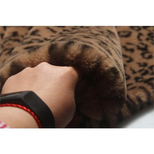 Imitation rabbit fur Leopard print plush cloth counter display background 160cm*50cm/pcs