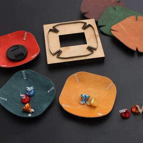 Steel Leather Cutting Die Leathercraft Metal Leather Plate Key Tray Desk Storage Plate Organizer Cutting Mold Stencil