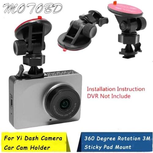 MINI Bracket For XiaoMi Dash Cam Mount 360 Degree Rotation 3M Sticky Pad Mount For Yi Dash Camera Car Cam Holder