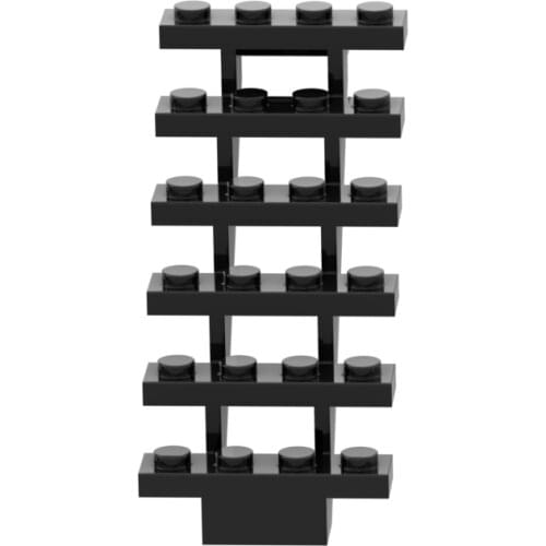[MOC Hub] 2PCS Black Stair Building Blocks Compatible Major Brand Kids Toys 30134 Early Learning Education Gifts