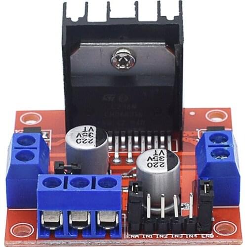 L298N DC Motor Driver Board Module, Double Channel H Bridge Stepper Motor rive Controller Board Module For Robot Smart Car
