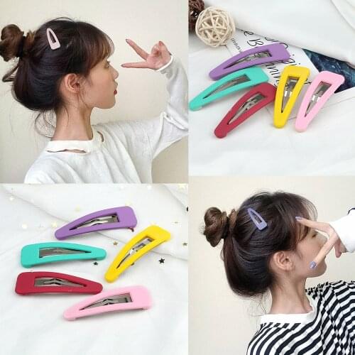 5pcs Cute Hair Clips Set Candy Color Beautiful BB Hairpins for Girls Children Metal Barrettes Hair Accessories Lovely Jewelry