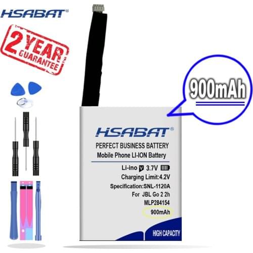 New Arrival [ HSABAT ] 900mAh MLP284154 Replacement Battery for JBL Go 2 2h Go2 2h Go 2-2h G02 1ICP3/41/54