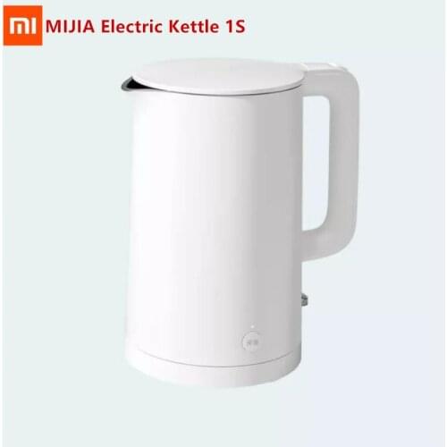 New XIAOMI MIJIA Electric Kettle 1S 55℃ Fast Boiling Auto Power-off 304 stainless Teapot kitchen Water Kettle 1.7L Thermos Flask