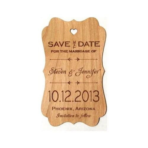 Personalized name date Save the Date Rustic Wedding Wooden gift Favor tags Labels invitations party bridal shower accessory