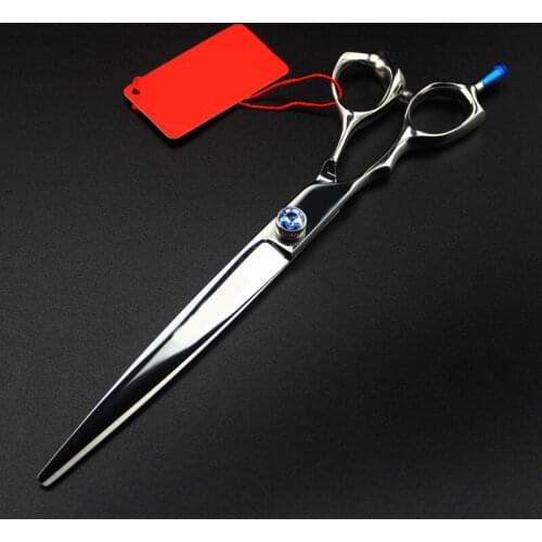 Top grade Professional Japan 440c 8 inch pet dog grooming left hand cutting scissors toothed blade shears pet dog cat grooming