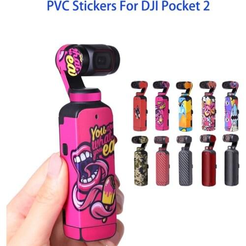 PVC Stickers Protective Skin Film Scratch-proof Decals Accessories For DJI Pocket 2 Handheld Camera Gimbal Accessories