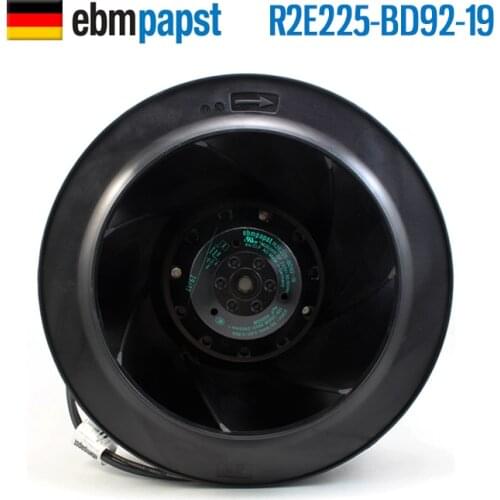 R2E225-BD92-19 genuine ebmpapst 230V 200W ABB inverter centrifugal fan