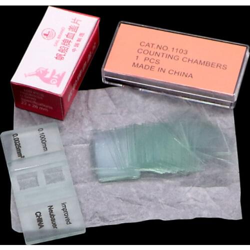 100pcs Glass Cover Slides Coverslips 22x26mm used with blood count plate Hemocytometer Cell Counting Panel NO.1103