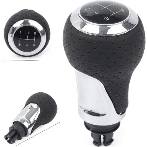Universal Car Gear Shifter Knob 5 Speed Manual For Audi A4 S4 B8 8K A5 8T Q5 S Line 2007 2008 2009 2010 2011 2012 2013 2014 2015