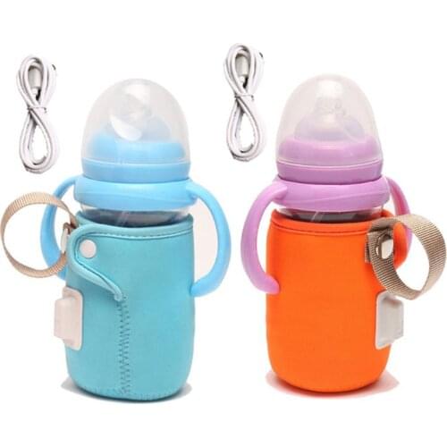 USB Baby Bottle Warmer Portable Travel Warmer Heater Infant Feeding Bottle Bag P31B