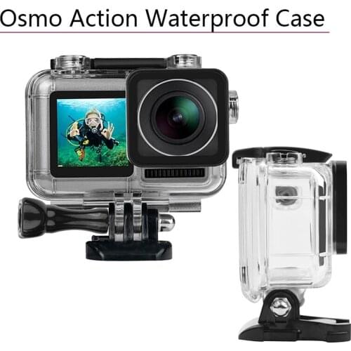 Waterproof Case Housing with Screw Lens for DJI Osmo Action Sport Camera Surfing Diving Protection Shell Accessories