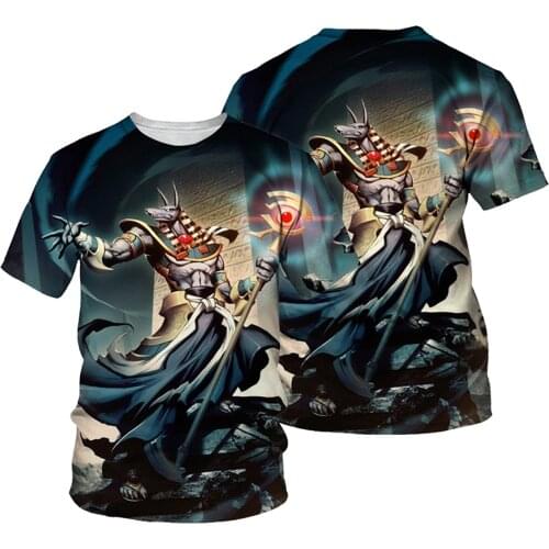 3D Print Men Fun T-shirt 2021 Summer O Neck Short Sleeve Tees Tops Ancient Egypt Style Male Clothes Fashion Casual T-shirts