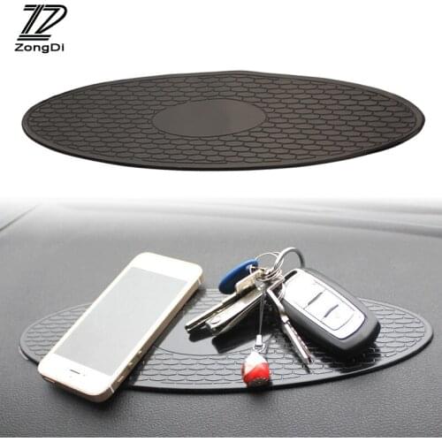 ZD 1X Car Dashboard Silicone oval non-slip mat For Mercedes Benz W203 KIA BMW e46 Skoda Mazda Hyundai Opel astra h g accessories
