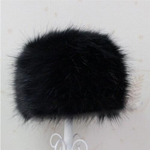 Winter Casual Hat Headgear Headdress Fashion Womens Hats Lady Fluff Cap Soft Warm Faux Fur Beanies Ear Protect Cute 003