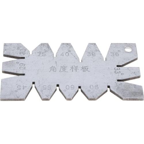 1Pc Screw Thread Sliver Stainless Steel Cutting Angle Gage Gauge Measuring Tool Angle Arc Model Angles Measure Tool